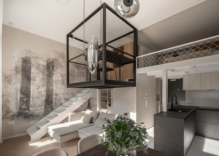 Designer Loft Holesovice, Parking, Balcony شقة براغ